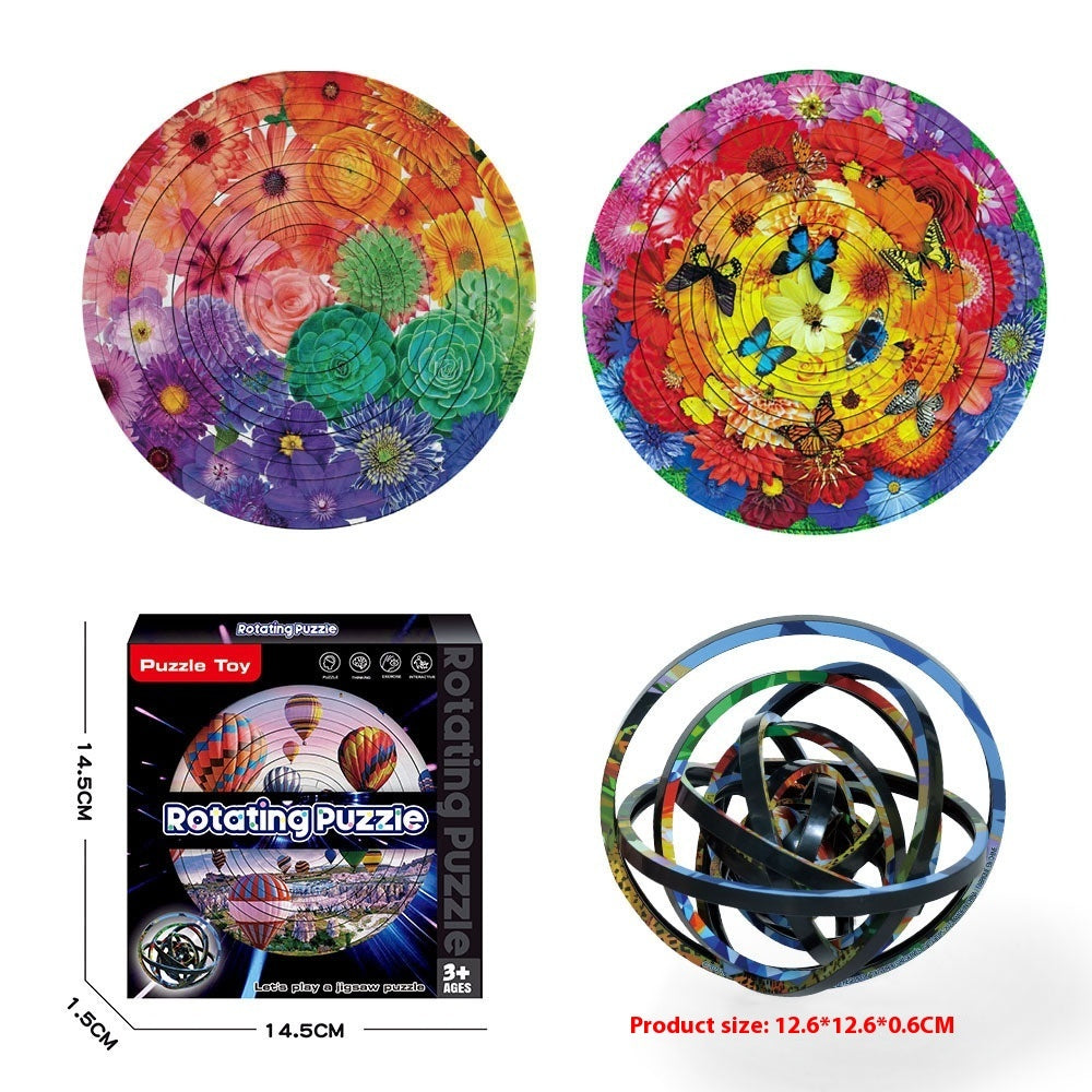 Rotating Puzzle Decompression 3D Educational Toys