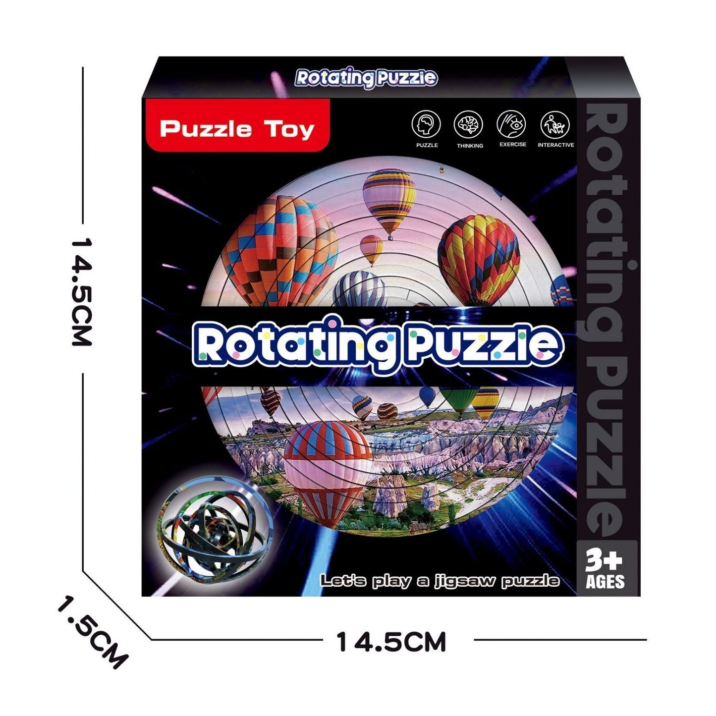 Rotating Puzzle Decompression 3D Educational Toys